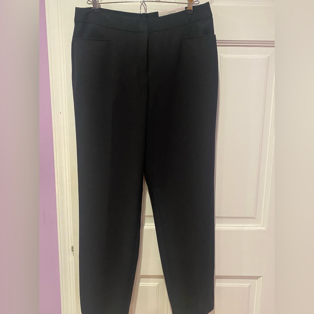 INC International Concepts Black Straight Leg Pants